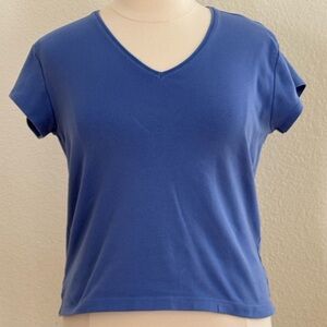Chico's Blue Short Sleeve Tee size 16 (Chicos size 3)